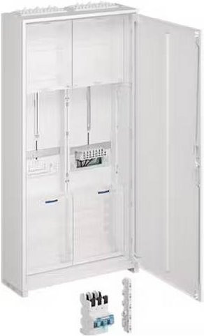 Hager ZB32WL12 Verteilerkasten Komplettschrank in Weiß, Höhe: 55,0 cm, Breite: 20,5 cm - Bild 1