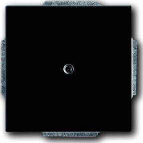 Busch-Jaeger Abdeckung mit Träger für Leitungsauslass in Schwarz 1749-885 - Bild 1