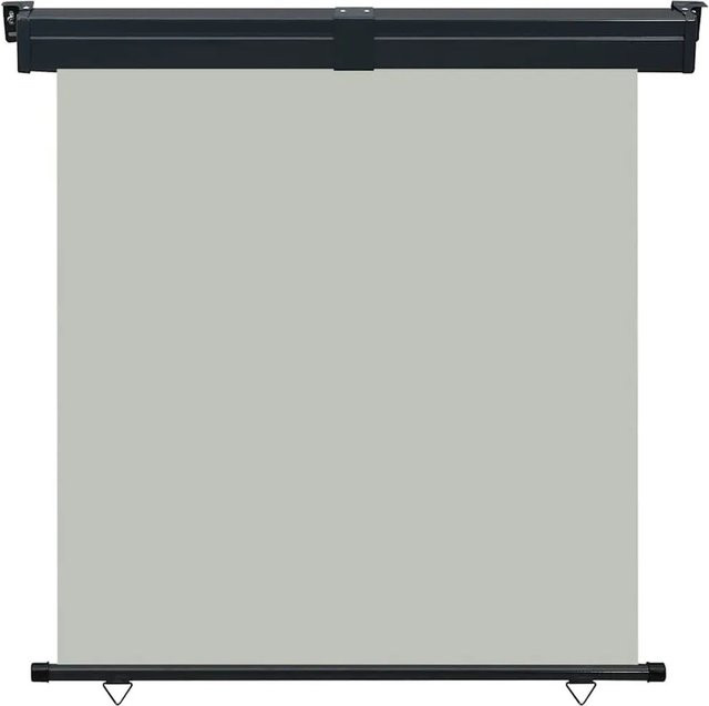 Furnicato Balkon-Seitenmarkise Grau als UV-beständiger Wind- und Sonnenschutz mit Aluminiumwalze, B: 165 cm, H: 250 cm - Bild 1