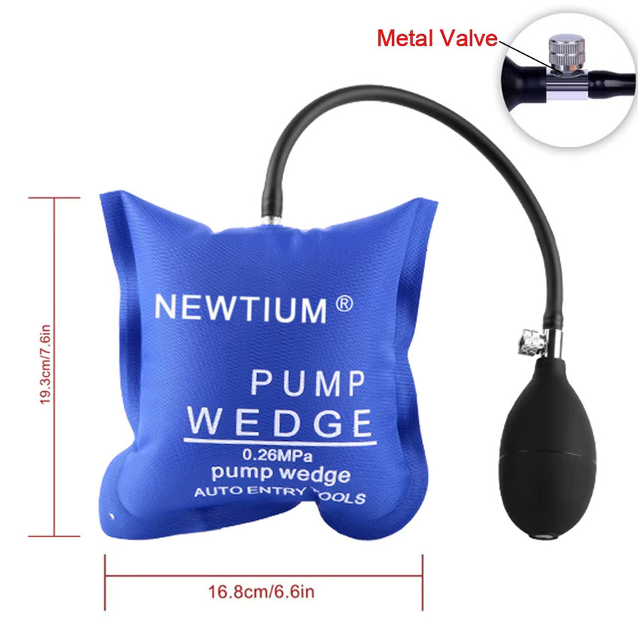 NEWTIUM Luftpumpenkeil-Set in Blau – Professionelles Schlosser- und Auto-Werkzeugset für die Reparatur von Autotüren und Fensterinstallationen - Bild 6