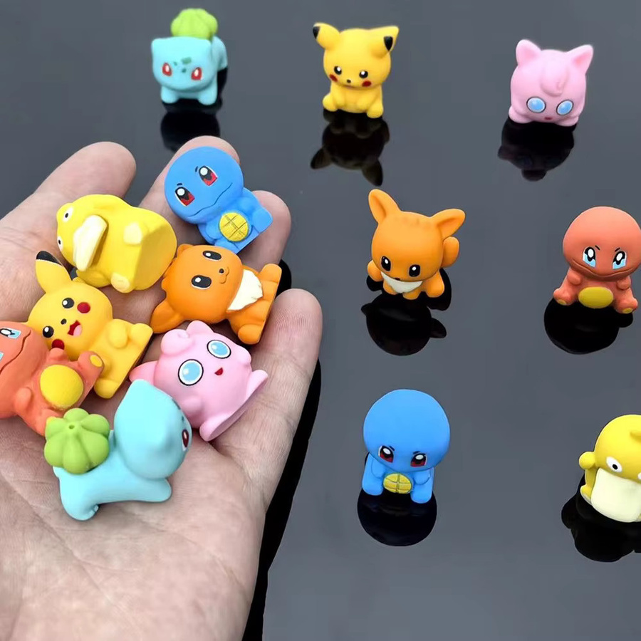 Bandai Pokémon Anime Figuren Set, 7-teiliges Set, Pikachu, Charmander, Bulbasaur - Bild 3