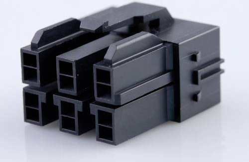Molex Buchsengehäuse-Kabel Schwarz mit 6 Polen und 6,5 mm Rastermaß - Bild 1