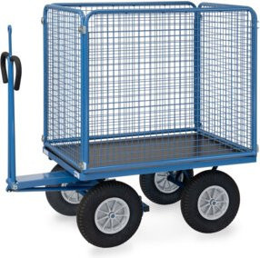 Fetra Handpritschenwagen 6444PZ mit Zugöse in Blau aus Stahl - Bild 1