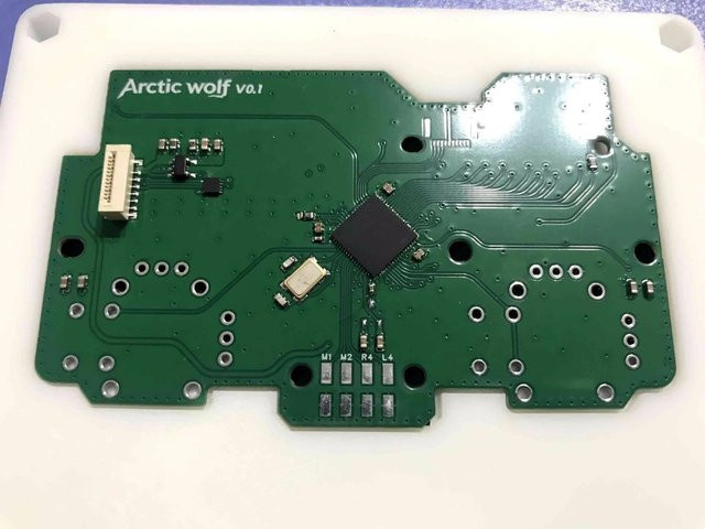 DS4-Controller-PCB mit 8K-Polling-Rate und 4 zusätzlichen Tasten in Grün, JDM-055-Größe - Bild 1