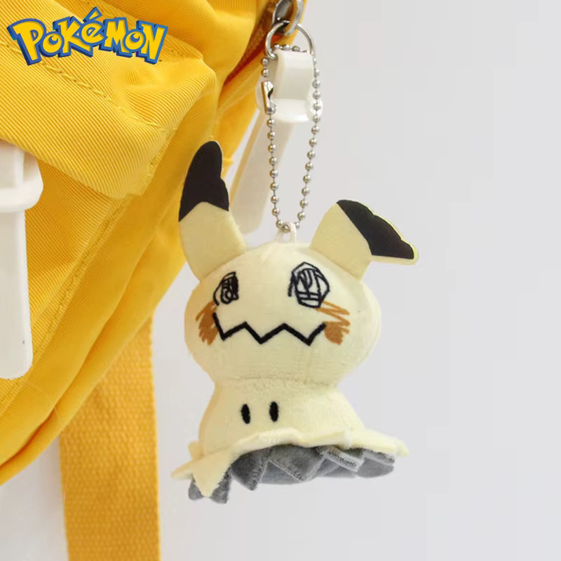 TAKARA TOMY Pokémon Q-Version Mimikyu Cos Sylveon Umbreon Eevee Snom Pyukumuku Zoroark, Plüschpuppen Schlüsselanhänger - Bild 1