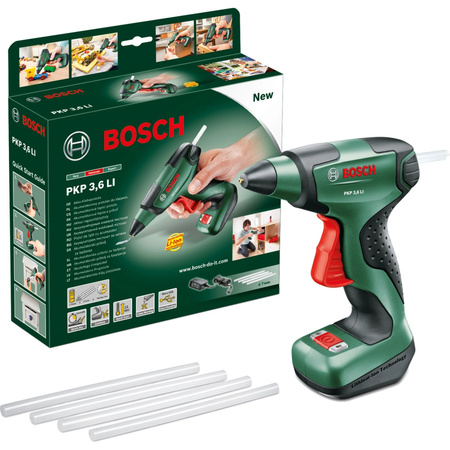 Bosch Home & Garden Akku-Heißklebepistole PKP 3,6 LI in Schwarz/Grün