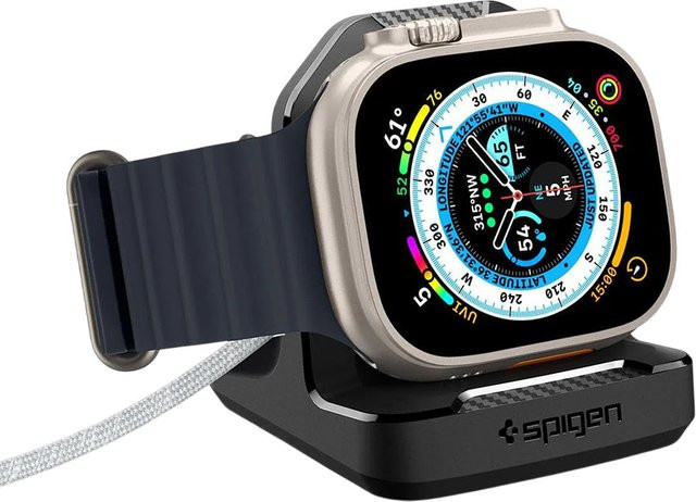 Spigen Rugged Armor Halterung für Apple Watch, Schwarz, AMP05764 - Bild 1
