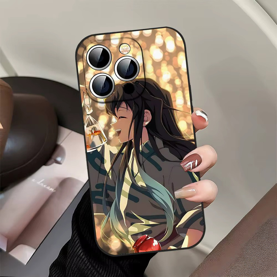 Anime Muichiro Tokito Handyhülle in Schwarz für iPhone 11 bis iPhone 17 Pro Max und weitere Modelle - Bild 5