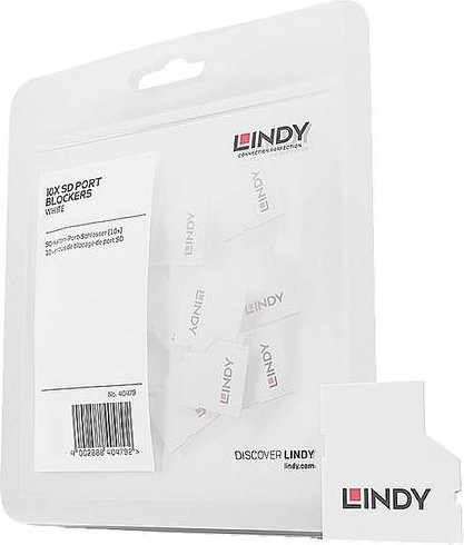 Lindy SD Port Schloss 10er Set in Weiß ohne Schlüssel - Bild 1