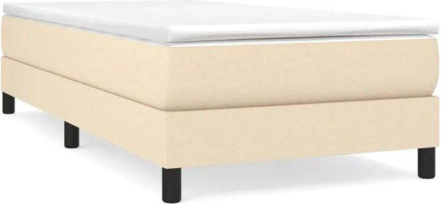 vidaXL Boxspringbett in Beige mit Stoffbezug B/T/H: 100 x 200 x 203 cm - Bild 1