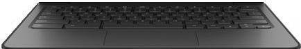 HP Notebook Ersatzteil Gehäuse-Unterteil mit Tastatur in Schwarz - Bild 1