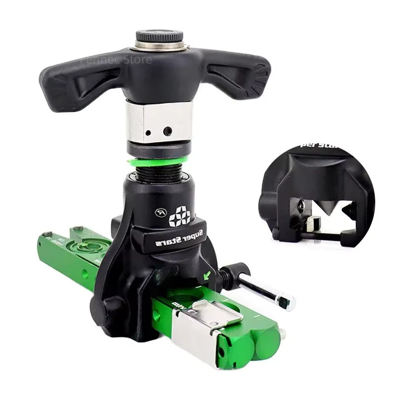 DSZH Doppelzweck Kupferrohr-Expander Set ST-806FT-L mit Taschenlampe für Klimaanlagen und Messing-Werkzeuge - Bild 2