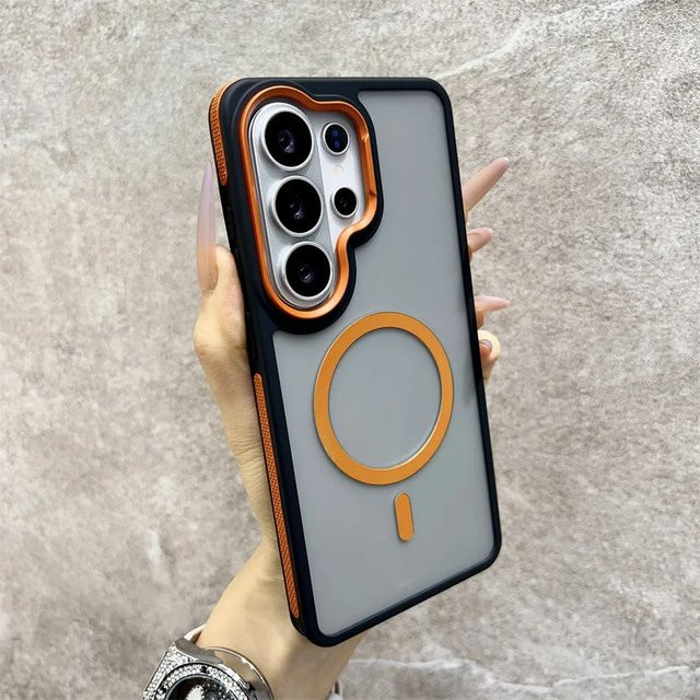 Magnetische Schutzhülle mit MagSafe-Technologie für Samsung Galaxy Modelle in Lila - Bild 1