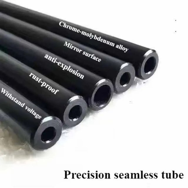Nahtloses Edelstahlrohr aus Kohlenstoffstahl für hydraulische Anwendungen und PCP, Durchmesser: 16 mm, 14 mm, 12 mm, Farbe: Schwarz - Bild 1