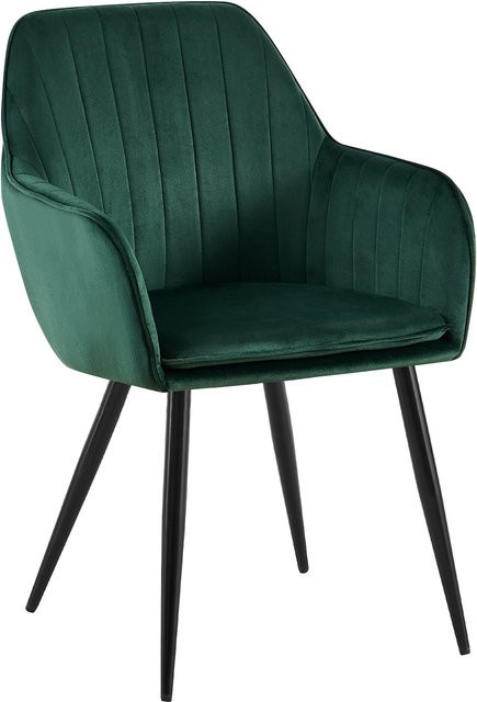 CLP Esszimmerstuhl Cheryl Sessel mit Samtbezug in modernem Design - Bild 1