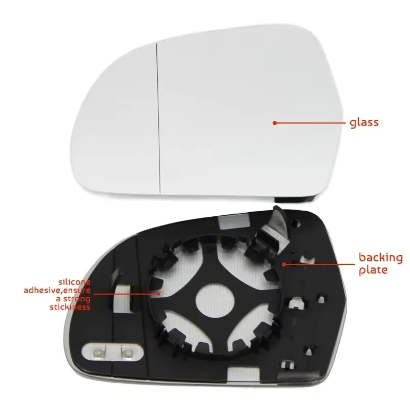 Weitwinkel-Außenspiegel-Glas Set für Audi A4 S4 B8, A5 S5 B8, A8 S8 D3, Q3 SQ3 und A3 8P, links und rechts, transparent - Bild 3