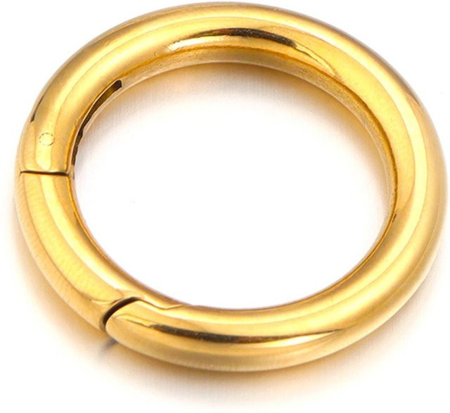 Louleur O-Ring Federstege, Edelstahl, 18mm, gold, Unisex - Bild 1