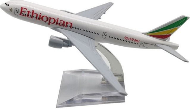 ZOCO Ethiopian Airways B777 Flugzeug Modell, 1:400, Metall, mit Ständer - Bild 1