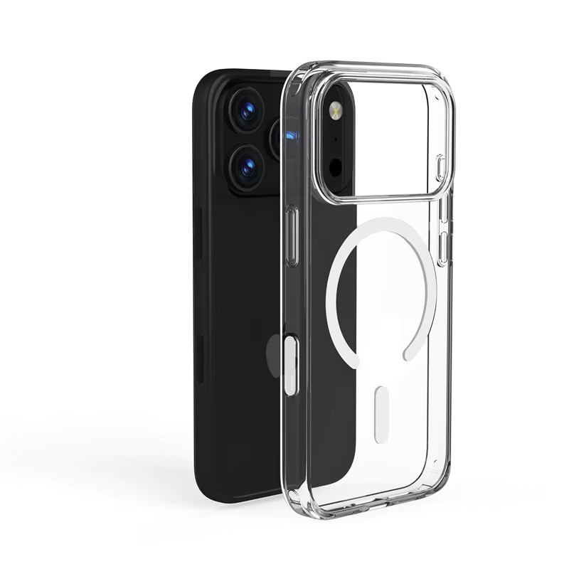 Stoßfeste MagSafe Magnetische Schutzhülle für iPhone 11 bis iPhone 17 Pro Max, Transparent, Unterstützt kabelloses Laden - Bild 3