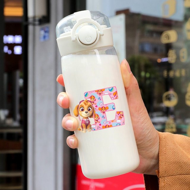 Paw Patrol Wasserflasche mit Strohhalm, 400 ml - Bild 1
