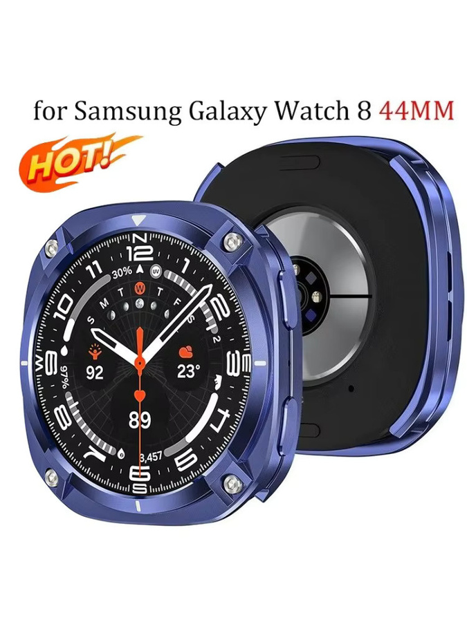 OAKCHARM Schutzgehäuse für Samsung Galaxy Watch 8 44mm, Zinklegierung, Weiß - Bild 4