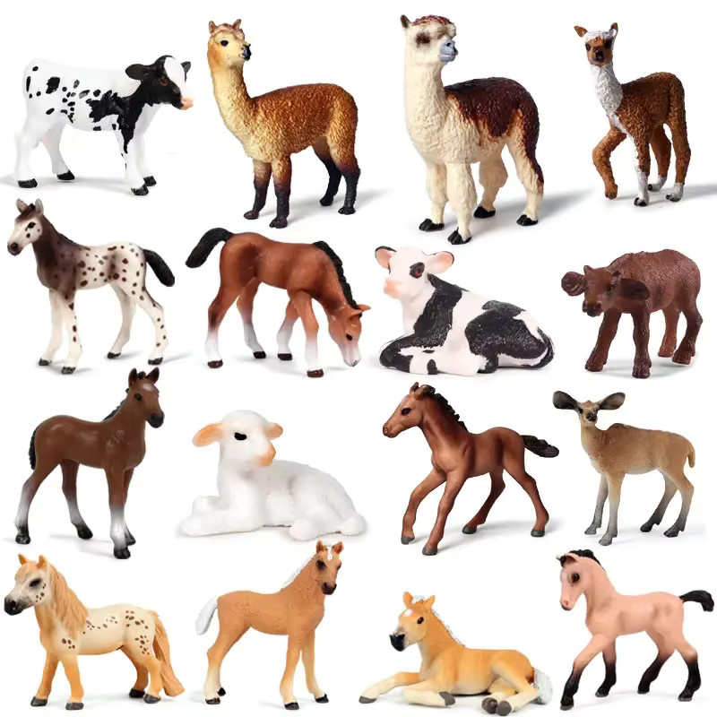 Oenux Bauernhof Tiere Simulation, Action Figur, Miniatur, Pädagogisches Spielzeug - Bild 2