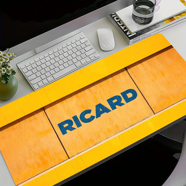 R-Ricard Mauspad Gelb rutschfest und verdickt für Gaming und Büro - Bild 1