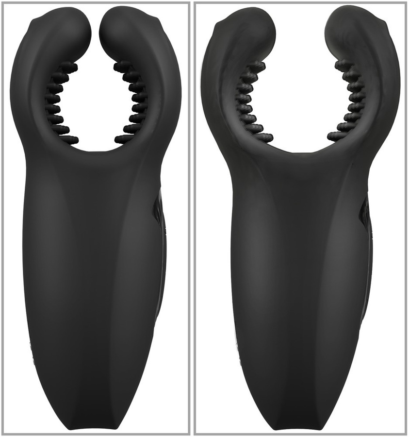 Rebel Man Wand Masturbator mit Vibration und Knet-Massage in Schwarz - Bild 2