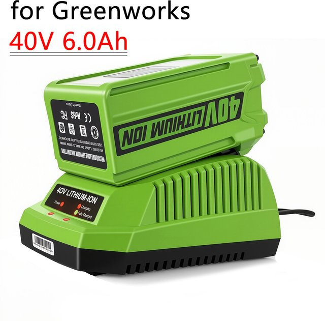 GreenWorks kompatibler G-MAX Li-Ion Akku 40V 6000mAh für Rasenmäher und Gartengeräte - Bild 1