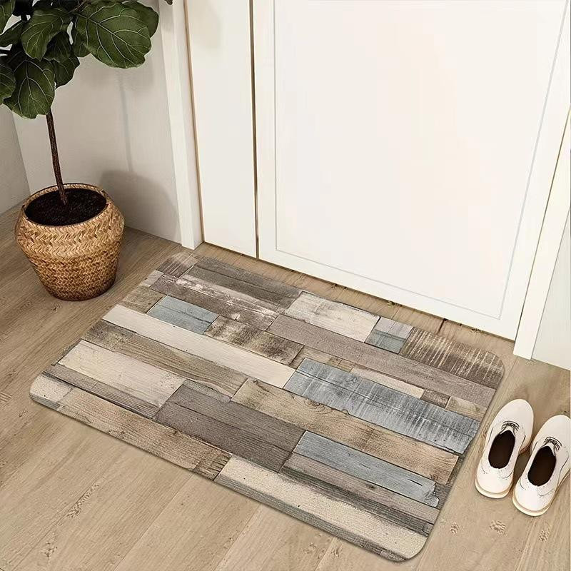 Modernes Küchenmatten-Set mit Längsstreifen, saugfähig und ölabsorbierend, B/B: 40 x 60 cm - Bild 1