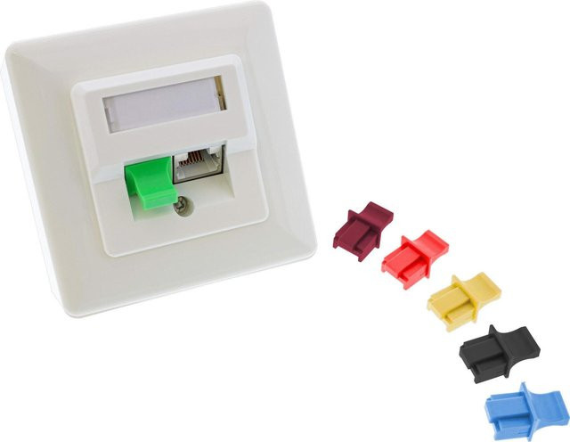 InLine Staubschutz für RJ45 Buchsen, grün, 100er Pack - Bild 1