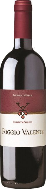 Fattoria Le Pupille Poggio Valente 2022 Rotwein Sangiovese Toscana 0,75 l - Bild 1