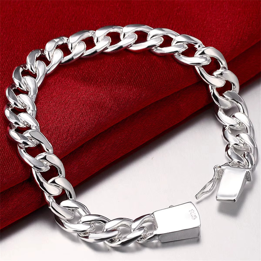 Andara Armband 925 Silber, 10 mm, 8 Zoll, Herren - Bild 3