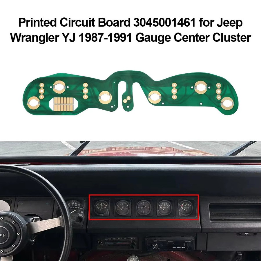 LIEI Leiterplatte 3045001461 für Jeep Wrangler YJ 87-91 Gauge Center Cluster in Grün - Bild 2