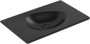 V&B Schrankwaschtisch Antao in Pure Black matt, eckig, B/T: 80 x 50 cm - Bild 1