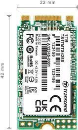 Transcend M.2 SSD 425S 1000 GB Serial ATA III 3D NAND (TS1TMTS425S) in Multicolour - Bild 1