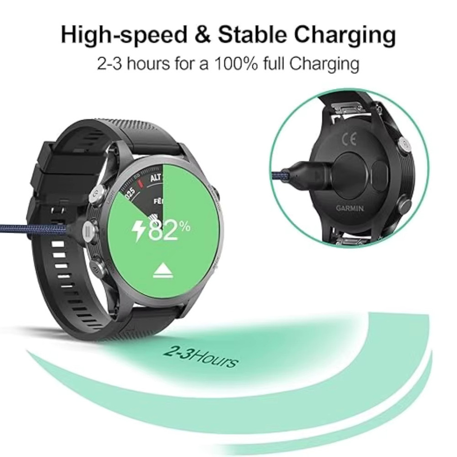 Garmin Smartwatch Ladegerät, Schwarz, USB-A/USB-C, Unisex - Bild 3