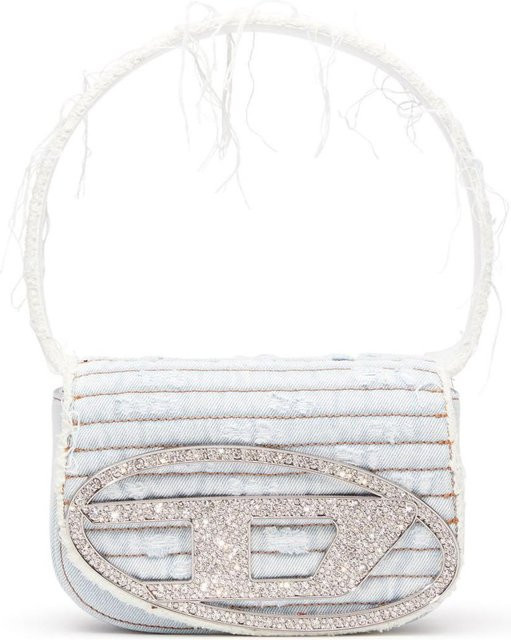 Diesel Handtasche, Denim und Leder, Damen, Himmelblau - Bild 1