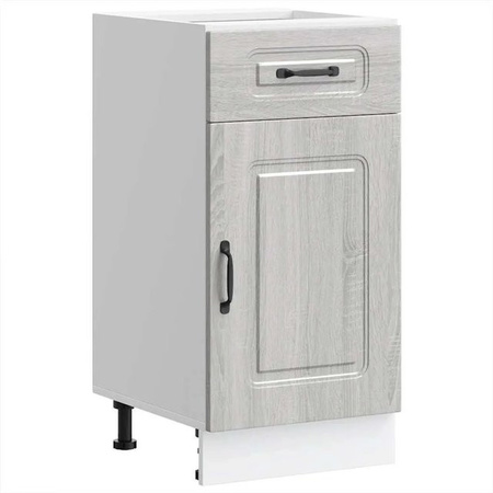 vidaXL Küchenunterschrank Kalmar in Grau Sonoma Holzoptik mit Schranktüren, B/T/H: 81,5 x 46,0 x 40,0 cm