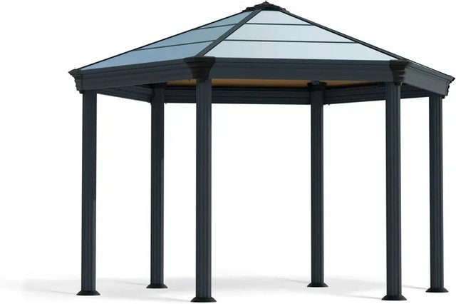 Palram - Canopia Gartenpavillon Roma aus Aluminium und Polycarbonat in Anthrazit und Bronze, B: 410 cm, T: 360 cm - Bild 1