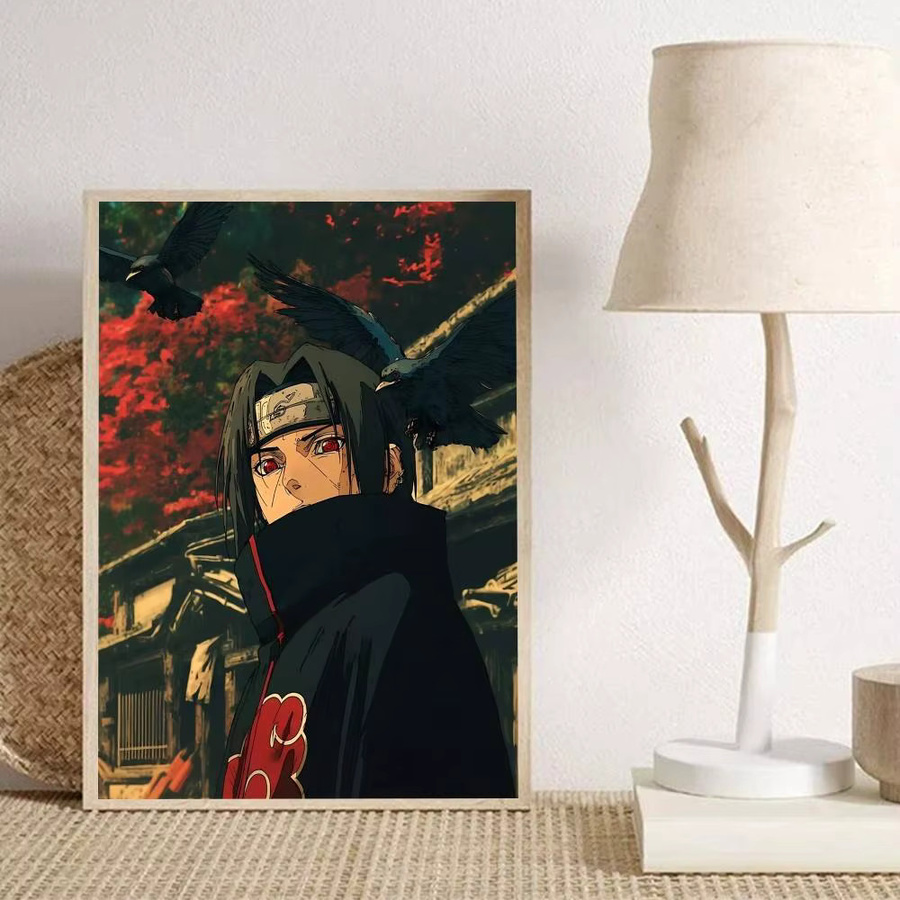 Naruto Itachi Uchiha Poster als Vintage-Wandkunst in Mehrfarben - Bild 5