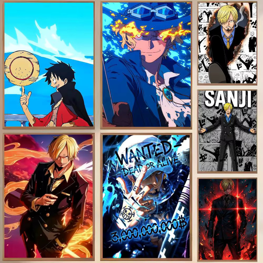 One Piece Anime Poster Monkey D. Luffy HD-Leinwand Wandkunst von Bandai in Mehrfarbig - Bild 2
