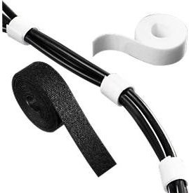 Klettband HellermannTyton in Schwarz, Breite: 1,25 cm, Länge: 100 cm - Bild 1