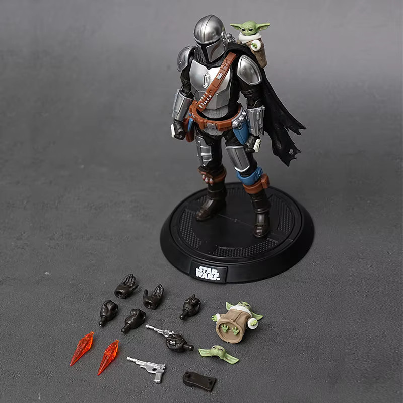 Blokees Star Wars Champion Class The Mandalorian & Grogu, montierbare bewegliche Actionfiguren - Bild 3