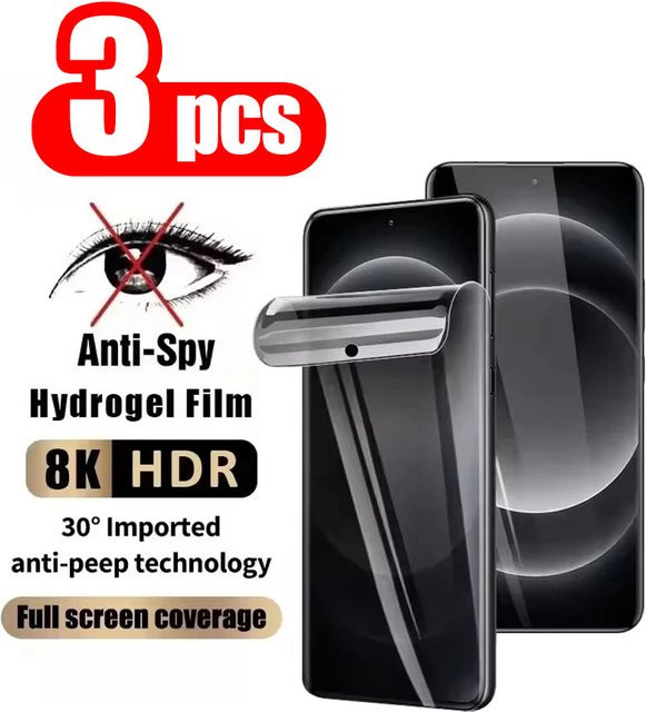 Privatsphäre Hydrogel Screen Protector Anti-Spy Schutzfolie für Samsung Galaxy A55 5G A54 5G A56 5G A36 5G A15 A16 A05 A25 A06 A05s A24 A35 - Bild 1