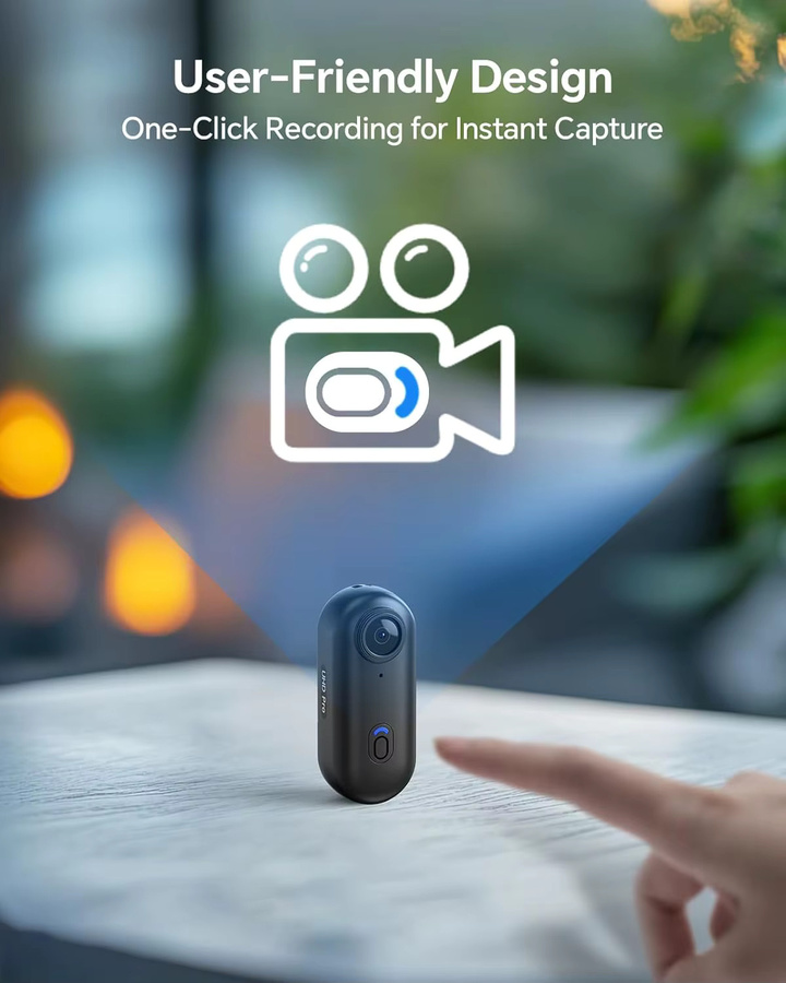 BOBLOV W4 2K Mini-Körperkamera mit 64GB Speicher, 360° drehbarem Clip und Magnetclip, Schwarz - Bild 2