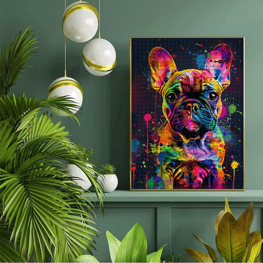 AZNM Französische Bulldogge Puzzle, bunt - Bild 6