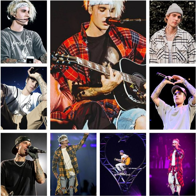 Potdemiel Justin Bieber 5D DIY Vollrund-Diamantmalerei Ästhetische Dekoration für Wohnzimmer und Schlafzimmer B: 40 cm, H: 30 cm - Bild 1