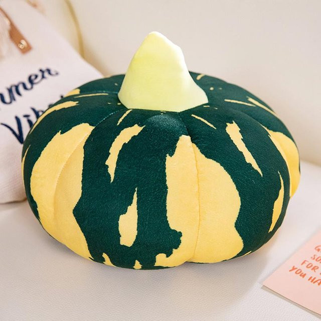 Yiran toy Kürbis Plüschkissen in Orange und Gelb, weiches Kuscheltier für Kinder, Höhe: 45 cm - Bild 1