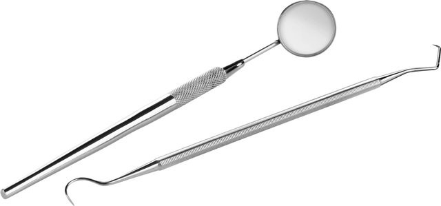 GS-Instruments Zahnpflegeset Profi, 2-teilig, Edelstahl, Unisex - Bild 1